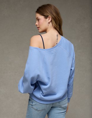 AE Off The Shoulder Sweatshirt | American Eagle