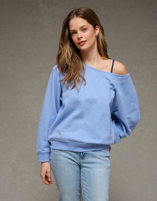 AE Off The Shoulder Sweatshirt | American Eagle