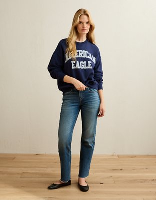 AE Graphic Crew Neck Sweatshirt | American Eagle