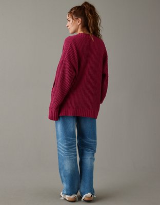 AE Slouchy Chenille Cardigan