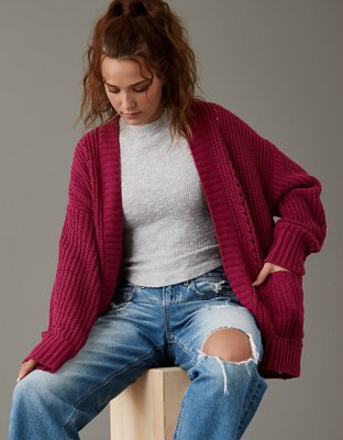 Chenille Cardigan Sweater