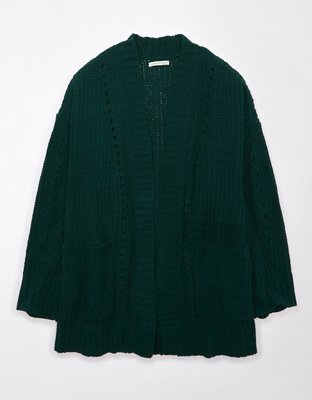 Ae slouchy waffle outlet cardigan