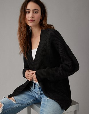 Ae ribbed hot sale boyfriend cardigan