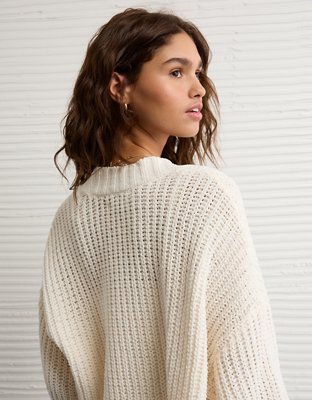 AE Chenille Cardigan Sweater