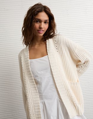 AE Chenille Cardigan Sweater | American Eagle