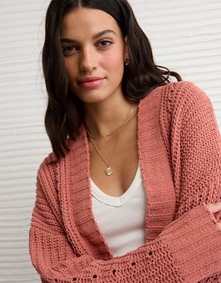 AE Chenille Cardigan Sweater
