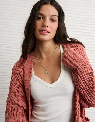 AE Chenille Cardigan Sweater