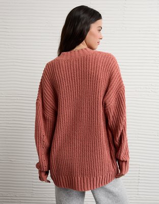 Chandail cardigan en chenille AE