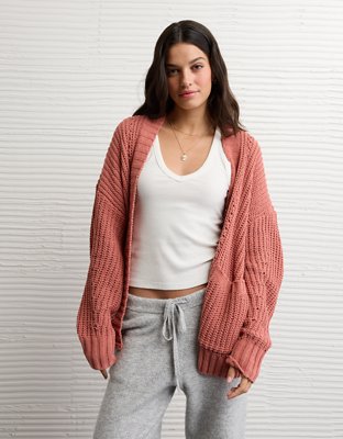 AE Chenille Cardigan Sweater