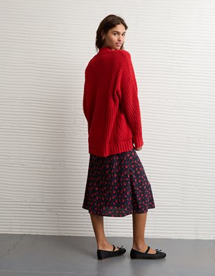 AE Chenille Cardigan Sweater