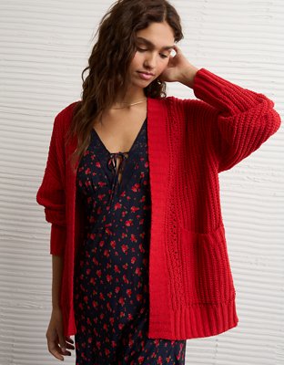 AE Chenille Cardigan Sweater