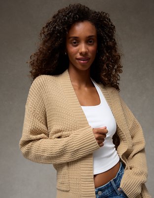 AE Open-Front Cardigan Sweater | American Eagle