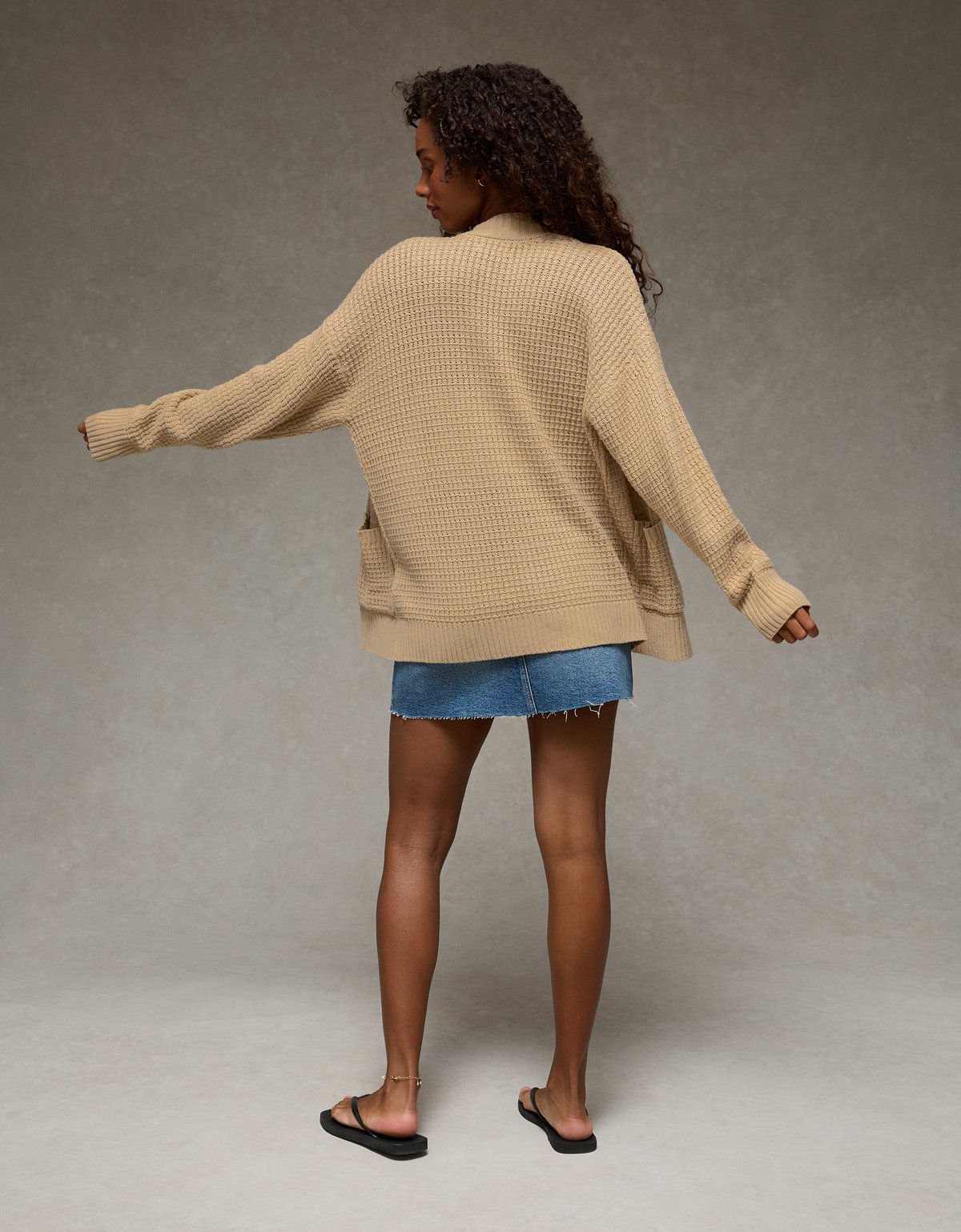 AE Open-Front Cardigan Sweater - image 2