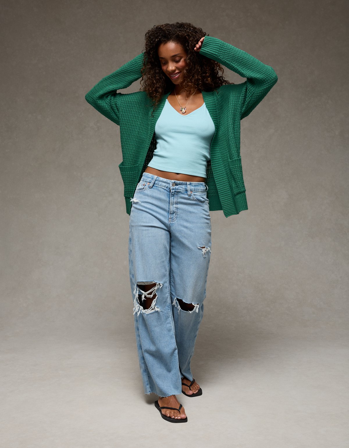 AE Open-Front Cardigan Sweater - image 5