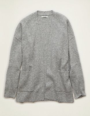AE Whoa So Soft Shaker Stitch Cardigan Sweater