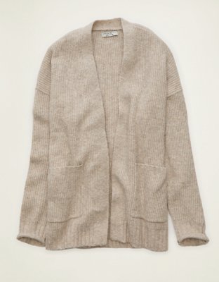 AE Whoa So Soft Shaker Stitch Cardigan Sweater