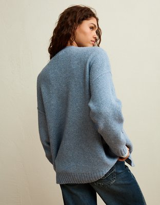 AE Whoa So Soft Shaker Stitch Cardigan Sweater