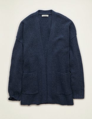 AE Whoa So Soft Shaker Stitch Cardigan Sweater