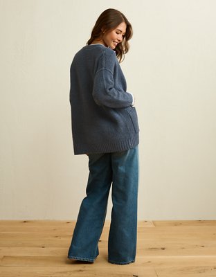 AE Whoa So Soft Shaker Stitch Cardigan Sweater