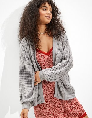AE Oversized Chenille Cardigan