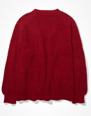 ae chenille oversized cardigan