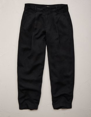 AE77 High-Waisted Tapered Linen-Blend Pant