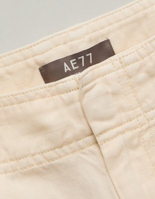 Женские брюки American Eagle AE77 High-Waisted Tapered Linen-Blend, цвет: Абрикосовый варёный — фото 5