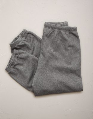 Женские брюки American Eagle AE77 Premium Sweatpant, цвет: Меланжевый серый — фото 4