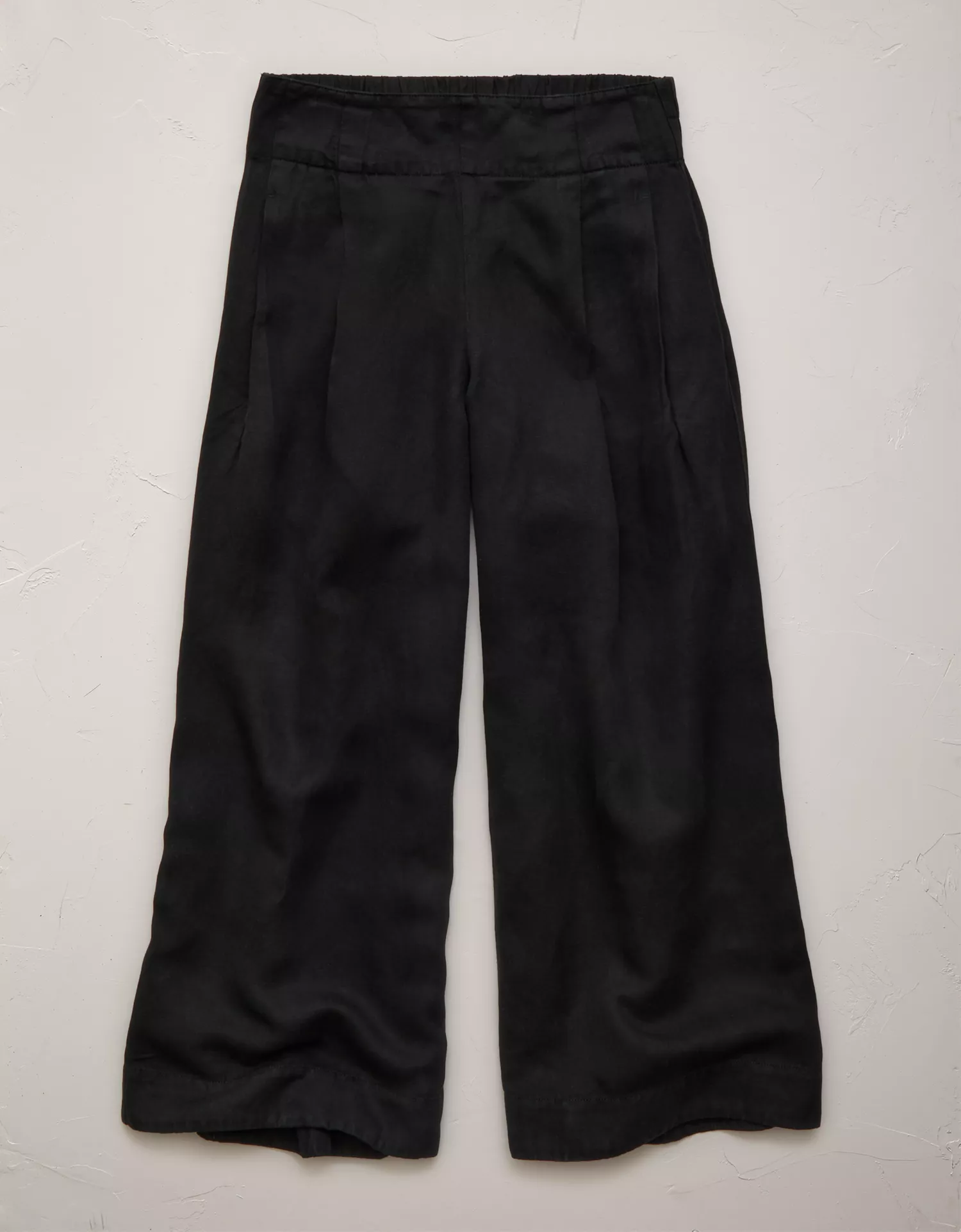 AE77 High-Waisted Linen Pleated Ankle Pant - thumbnail 3