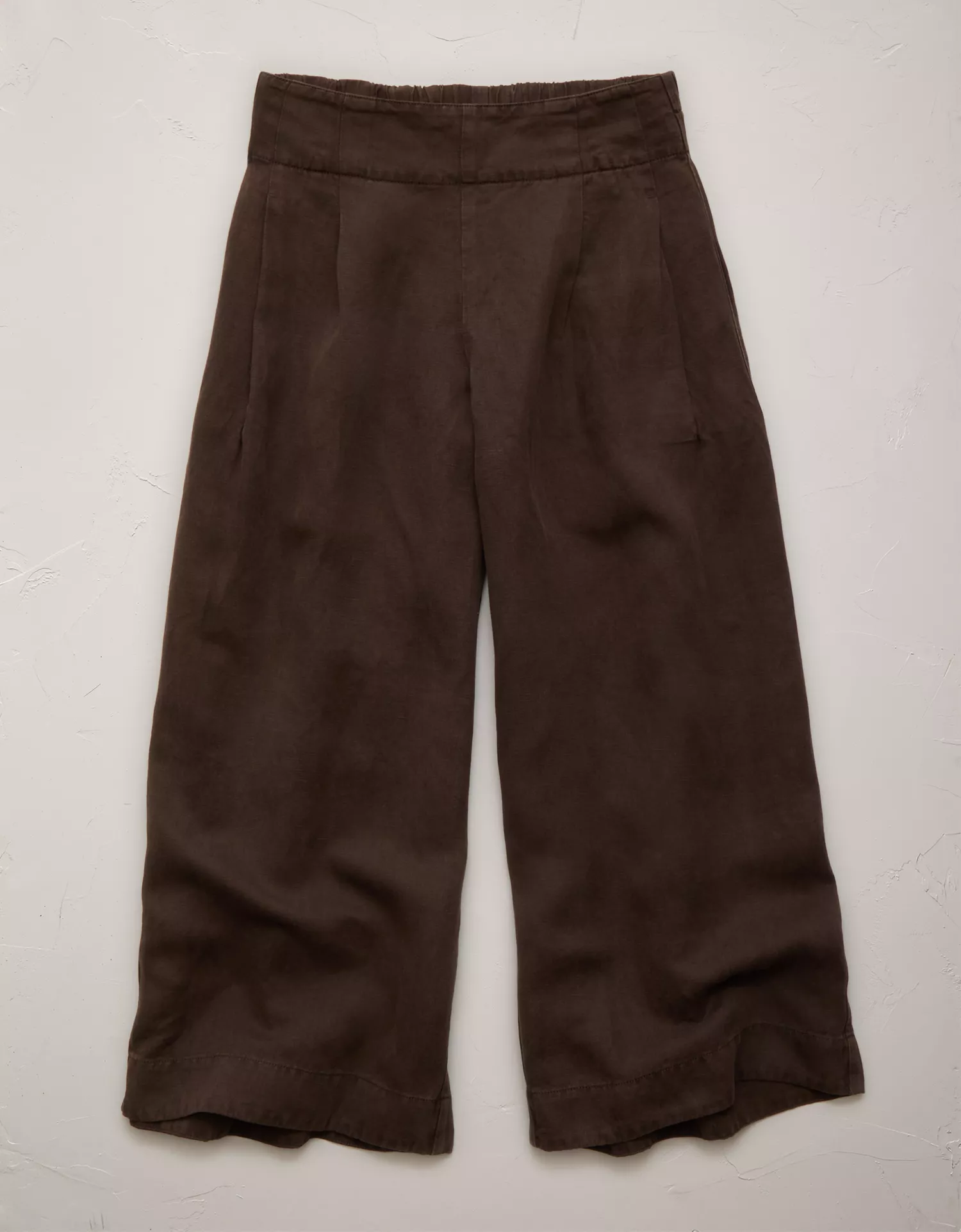 AE77 High-Waisted Linen Pleated Ankle Pant - thumbnail 9