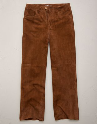 AE77 Suede Cropped Bootcut Pant