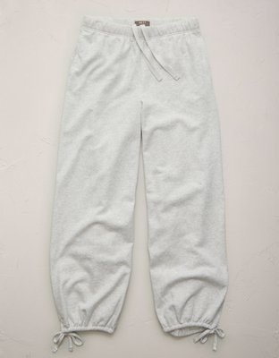 AE77 Balloon-Leg Tie-Hem Jogger