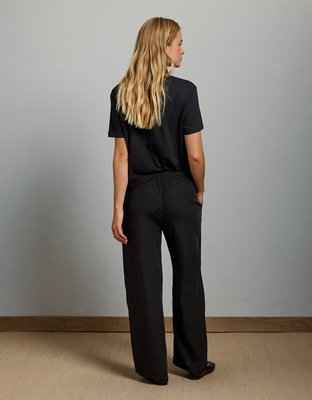 AE77 Pull-On Satin Pant