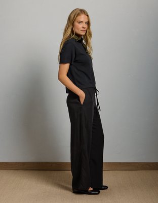 AE77 Pull-On Satin Pant