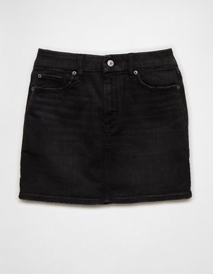 Женские юбки American Eagle AE Next Level Curvy High-Waisted Denim Mini Skirt — фото 3