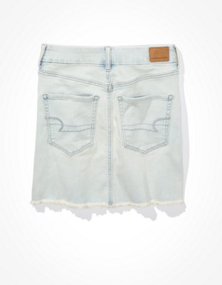 Женские юбки American Eagle AE Curvy High-Waisted Denim Mini Skirt — фото 4