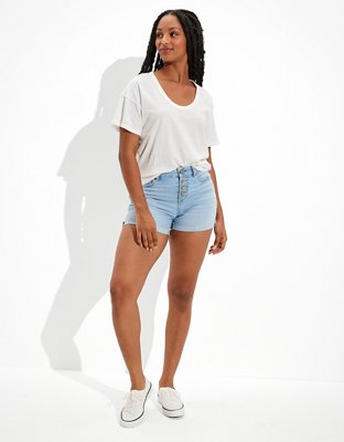 AE Ne(x)t Level Curvy Denim Midi Short