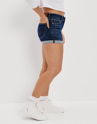 AE Next Level Curvy Denim Midi Short