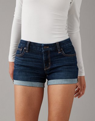 AE Next Level Curvy Denim Midi Short