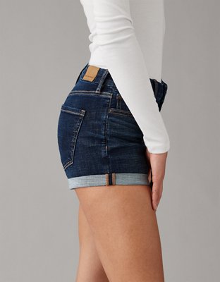 AE Next Level Curvy Denim Midi Short