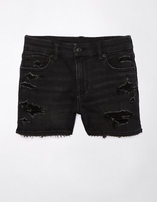 Женские джинсы American Eagle AE Next Level Curvy Ripped Denim Midi Short — фото 3