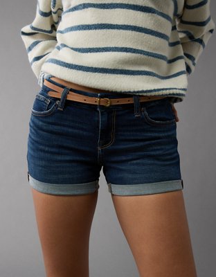 AE Next Level Curvy Low-Rise Denim Midi Short