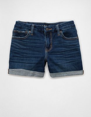 AE Next Level Curvy Low-Rise Denim Midi Short