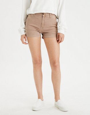 AE Stretch Khaki Skinny Bermuda Short