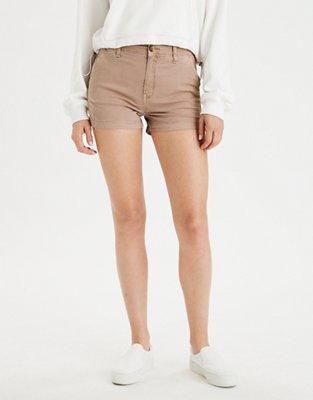Women's Khaki Cotton Legging Shorts (M) on eBid United States