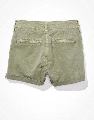 Женские брюки American Eagle AE Stretch Twill Highest Waist Baggy Midi Short — фото 4