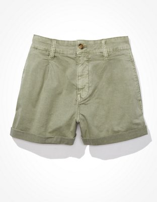 Женские брюки American Eagle AE Stretch Twill Highest Waist Baggy Midi Short — фото 3