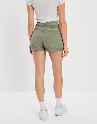 Женские брюки American Eagle AE Stretch Twill Highest Waist Baggy Midi Short — фото 2