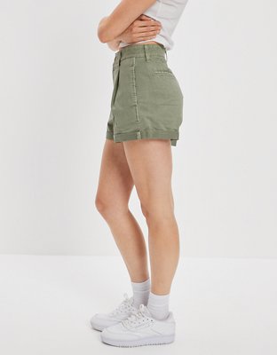 Женские брюки American Eagle AE Stretch Twill Highest Waist Baggy Midi Short — фото 5