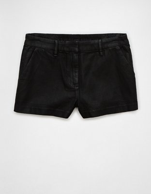 AE Strigid High-Waisted Coated Denim Mini Short